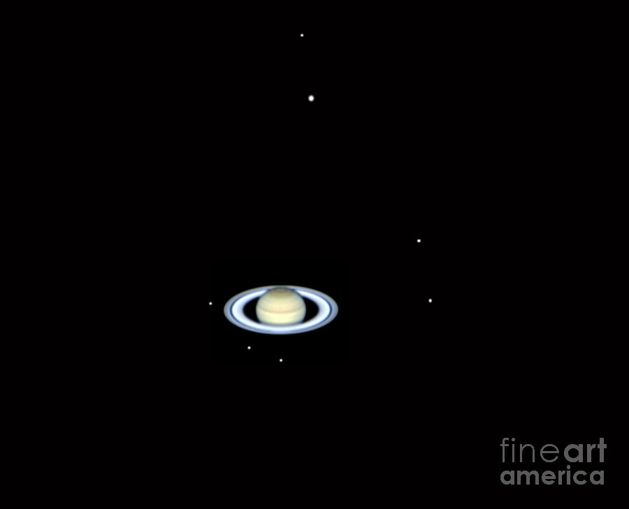 Saturnian Moon System #1 Photograph by John Chumack