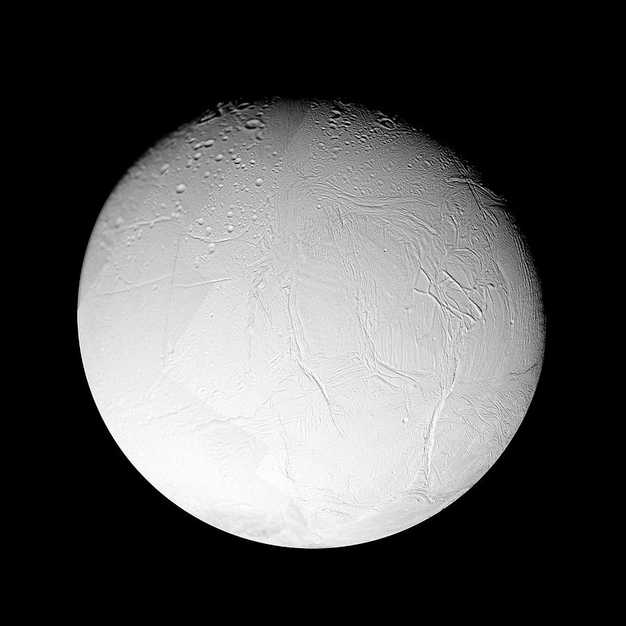 Saturns Moon Enceladus #1 Photograph by Nasa/jpl/ssi/science Photo Library