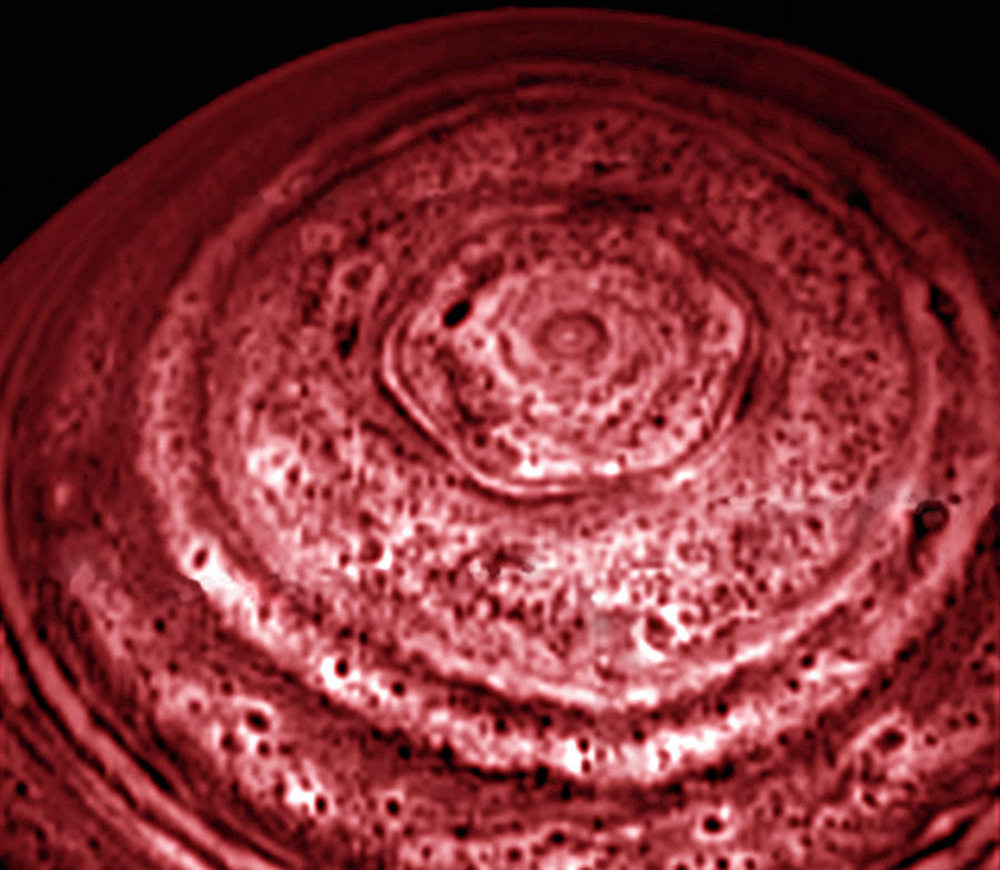 Saturns North Pole #1 Photograph by Nasa/jpl/university Of Arizona/science Photo Library