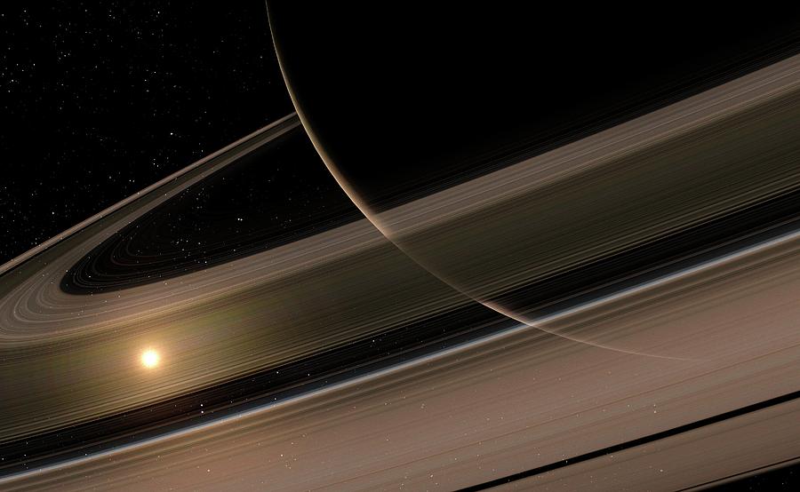Saturns Rings #1 Photograph by Mark Garlick/science Photo Library
