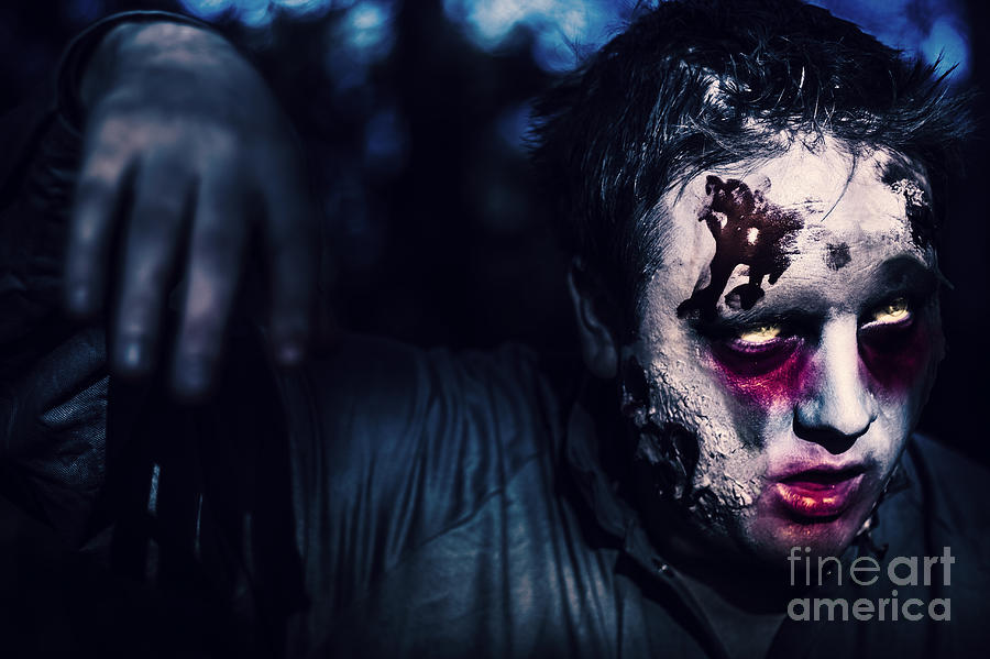 Scary zombie looking gravely ill. Monster disease #1 Photograph by Jorgo Photography