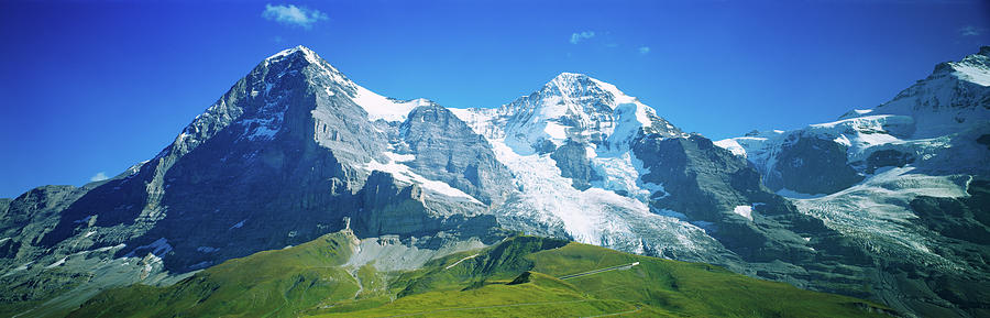 Scenic View Of Eiger And Monch Mountain #1 Photograph by Panoramic Images