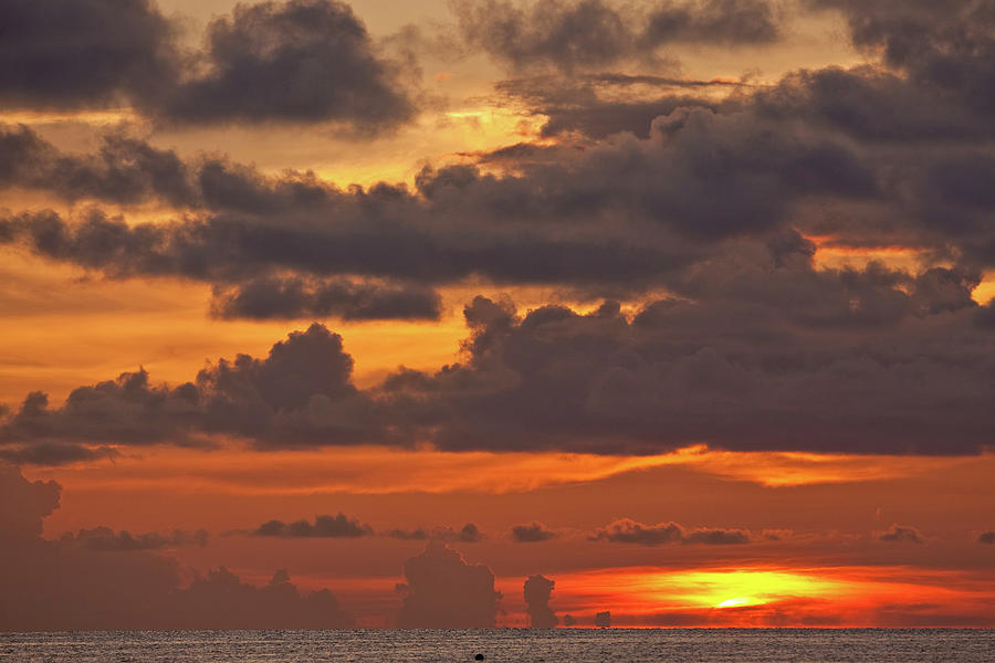Scenic View Of Seascape At Sunset #1 Photograph by Panoramic Images