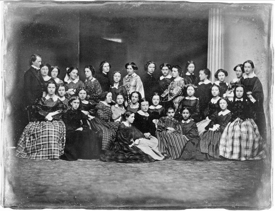 SCHOOL FOR GIRLS, c1850 #1 Photograph by Granger