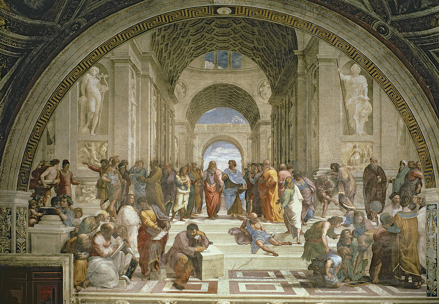 School Of Athens #1 Painting by Celestial Images - Pixels