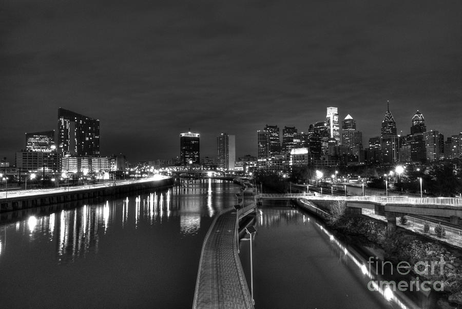 Philadelphia Photograph - Schuylkill Skyline Riverwalk #1 by Mark Ayzenberg