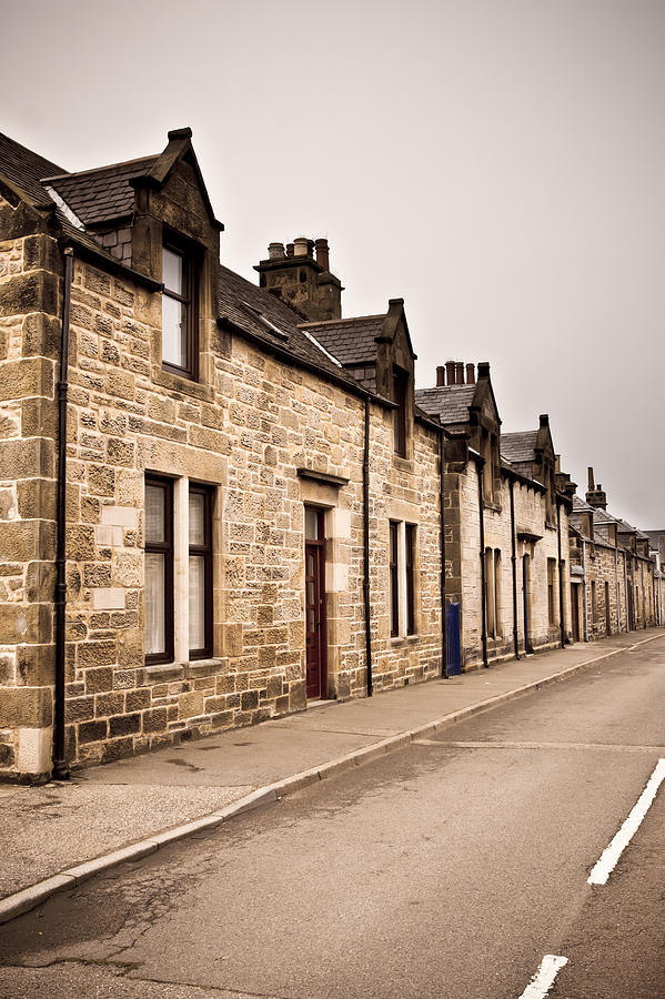 Architecture Photograph - Scottish houses #1 by Tom Gowanlock