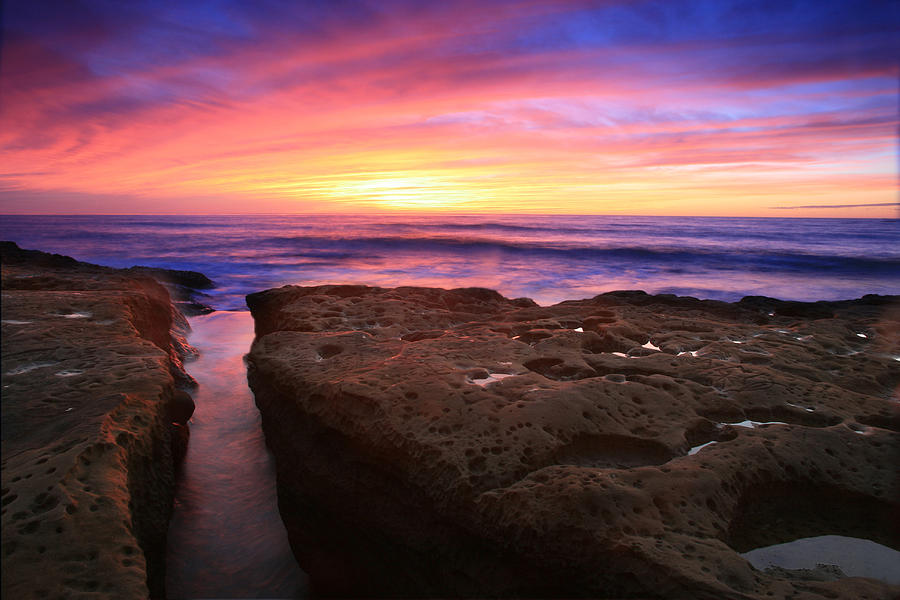 Sea Channel Sunset #1 Photograph by Scott Cunningham