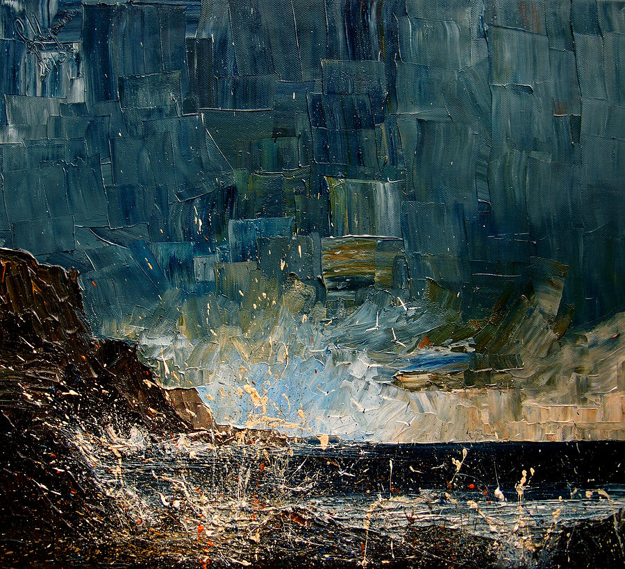Sea Painting - Sea #1 by Justyna Kopania