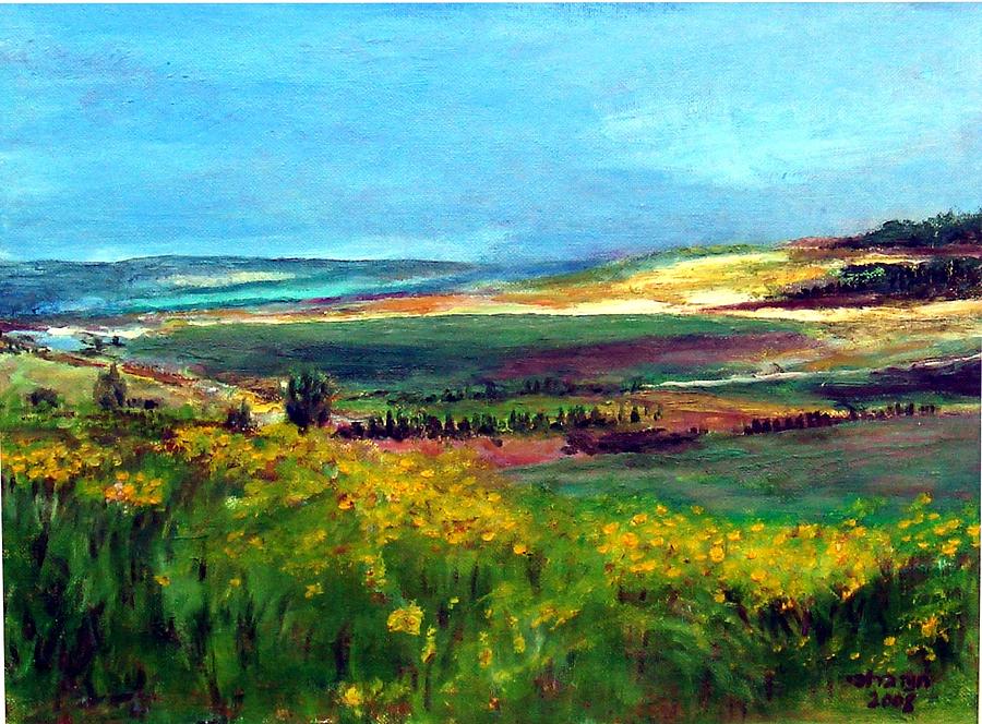 sea of Galilee #1 Painting by Hannah Baruchi