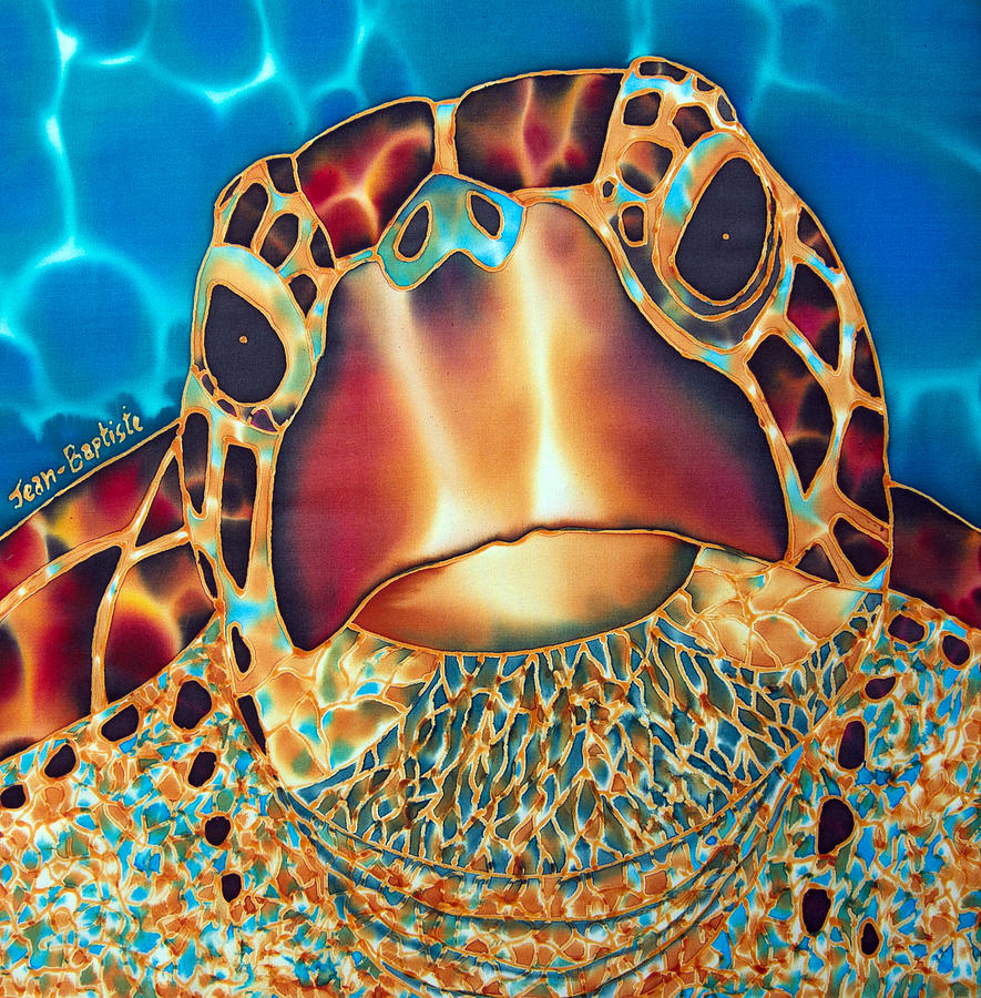Sea Turtle #3 Painting by Daniel Jean-Baptiste