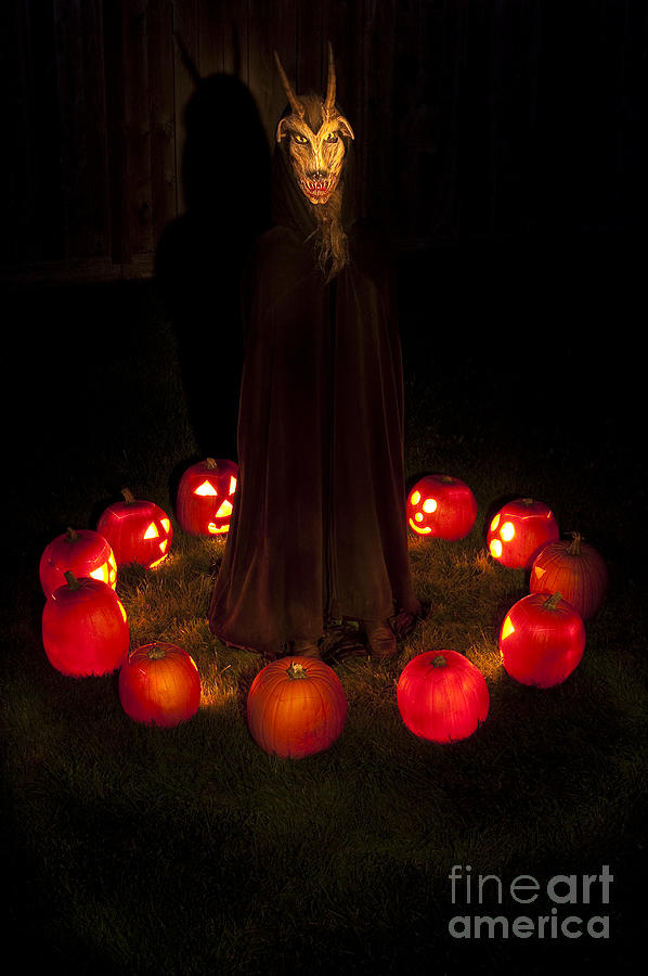 Seance Pumpkins Demon #2 Photograph by Jim Corwin