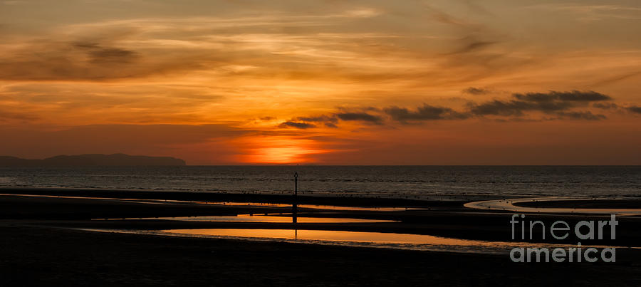Seascape Sunset  #1 Photograph by Adrian Evans