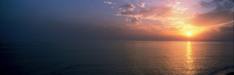 Sunset Photograph - Seascape The Algarve Portugal #1 by Panoramic Images