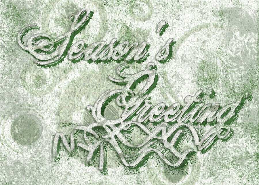 Seasons Greetings #1 Digital Art by Shelley Bain