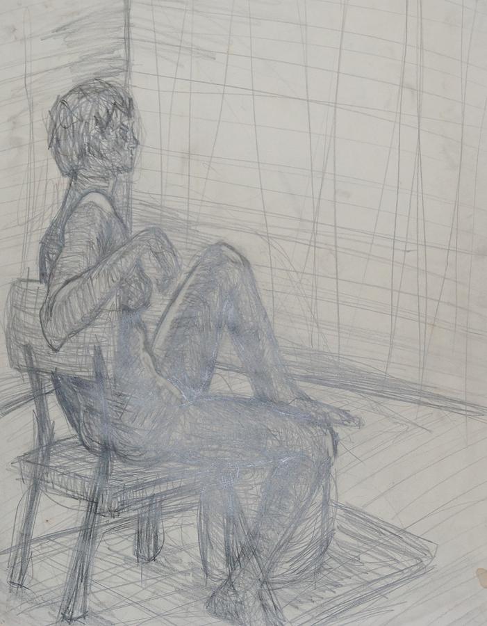 Seated #1 Drawing by Erika Jean Chamberlin