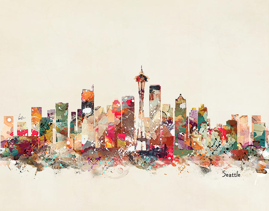 Seattle Painting - Seattle Washington #1 by Bri Buckley