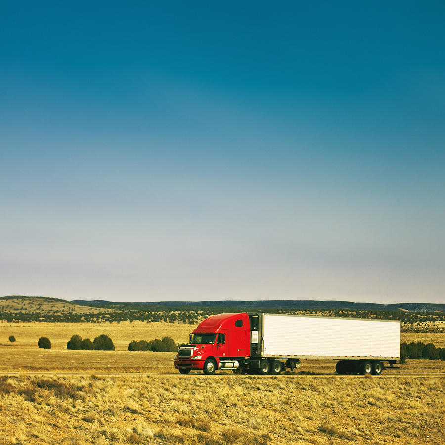 Semi-Truck in Nevada Photograph by Roberto Adrian - Fine Art America