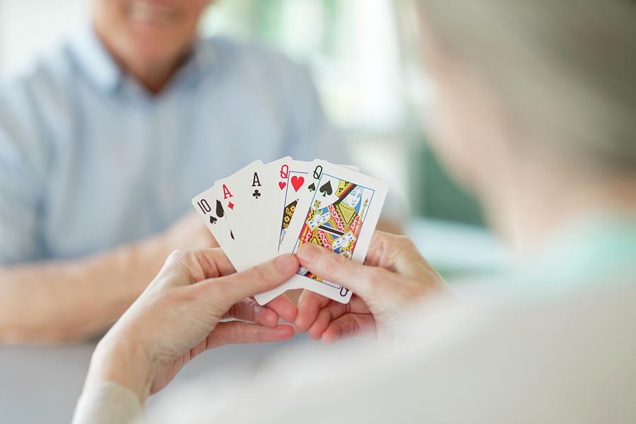 Senior Couple Playing Cards #1 Photograph by Science Photo Library Senior Couple Playing Cards #1 Photograph by Science Photo Library