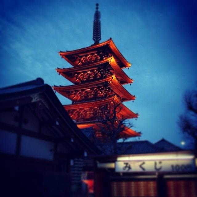 Instagram Photograph - #sensoji #pagoda #asakusa #tokyo #japan #1 by Kenichi Iwai