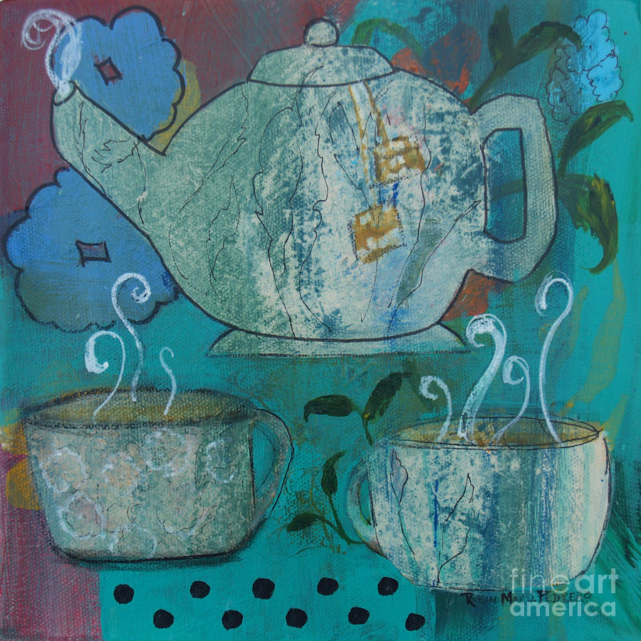 Tea Painting - Serene Tea #1 by Robin Pedrero