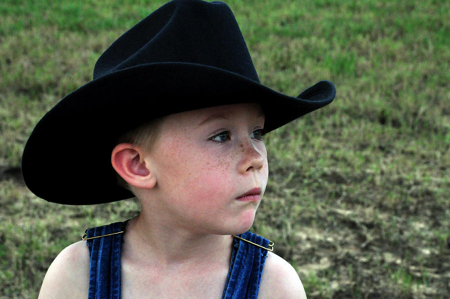 Serious Cowboy #1 Photograph by Teresa Blanton