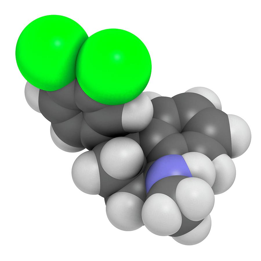 Sertraline Antidepressant Drug Molecule #1 Photograph by Molekuul