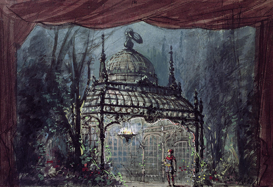 Set Design For The Magic Flute By Wolfgang Amadeus Mozart  Painting by French School