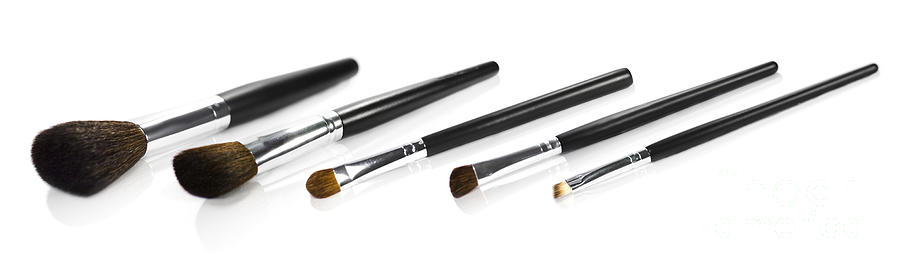 Set Of Makeup Brushes Photograph by Jorgo Photography