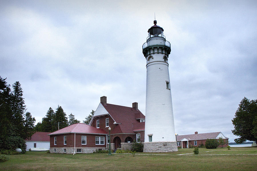 Seul Choix Point Lighthouse in Michigan #1 Photograph by Randall Nyhof