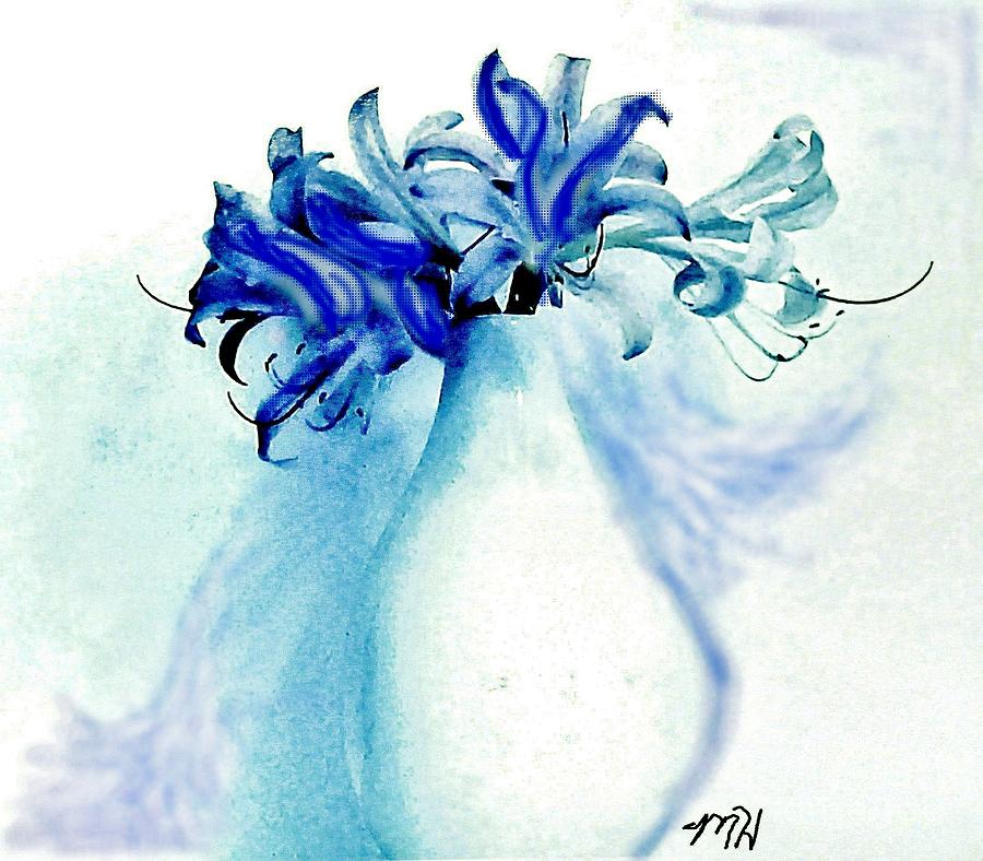 Seven Lilies From Heaven #1 Digital Art by Marsha Heiken