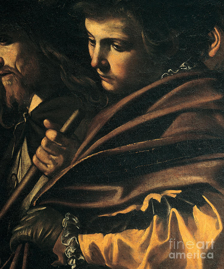 Caravaggio Painting - Seven Works Of Mercy by Caravaggio Caravaggio Painting - Seven Works Of Mercy by Caravaggio