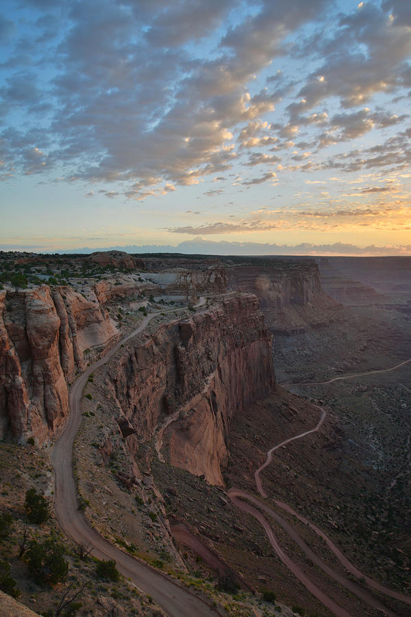 Shafer Trail Sunrise #2 Photograph by Ray Mathis