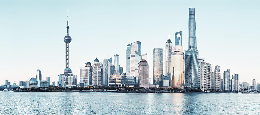 Shanghai city skyline #1 Photograph by Easyturn