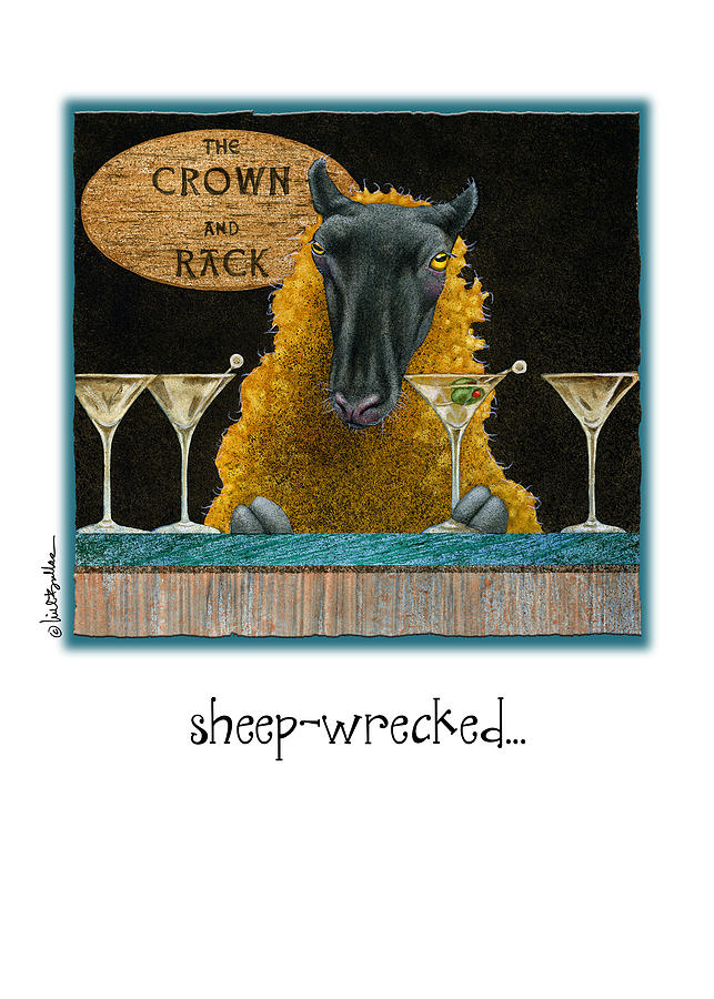 Sheep-wrecked... #1 Painting by Will Bullas