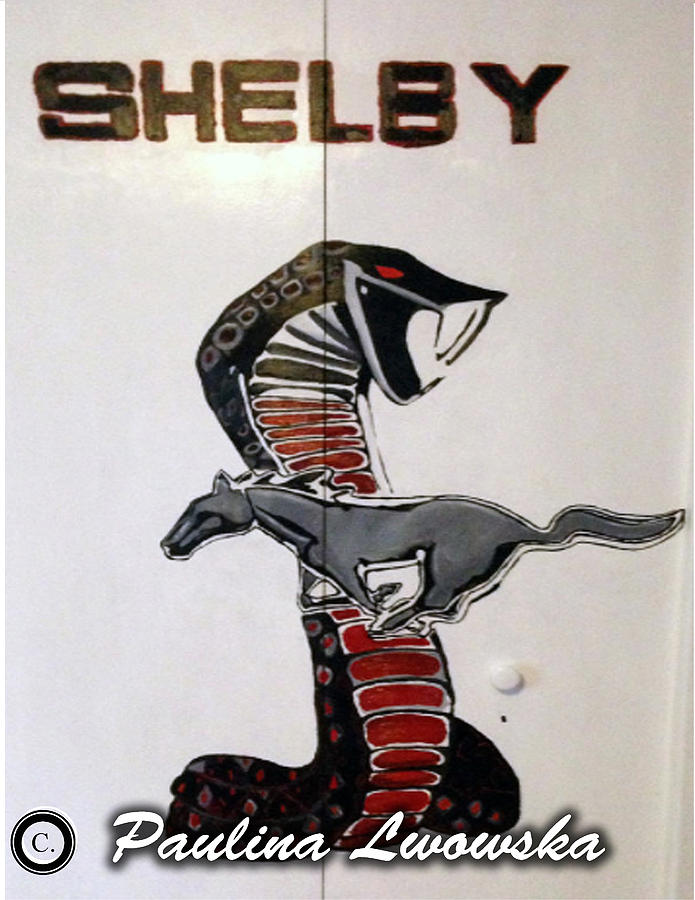 Shelby Mustang #1 Painting by Paulina Lwowska