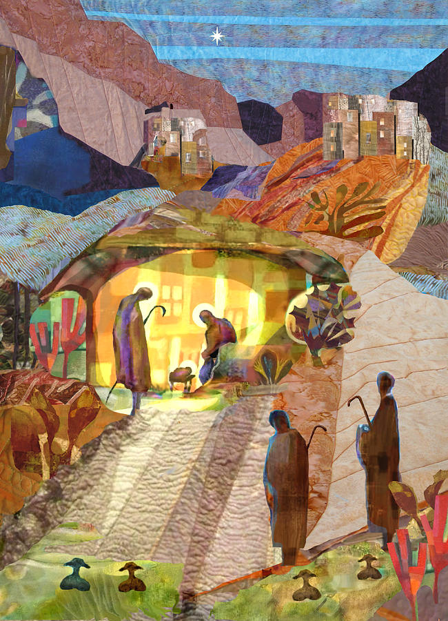 Easter Painting - Shepherds at Bethlehem by Michael Torevell
