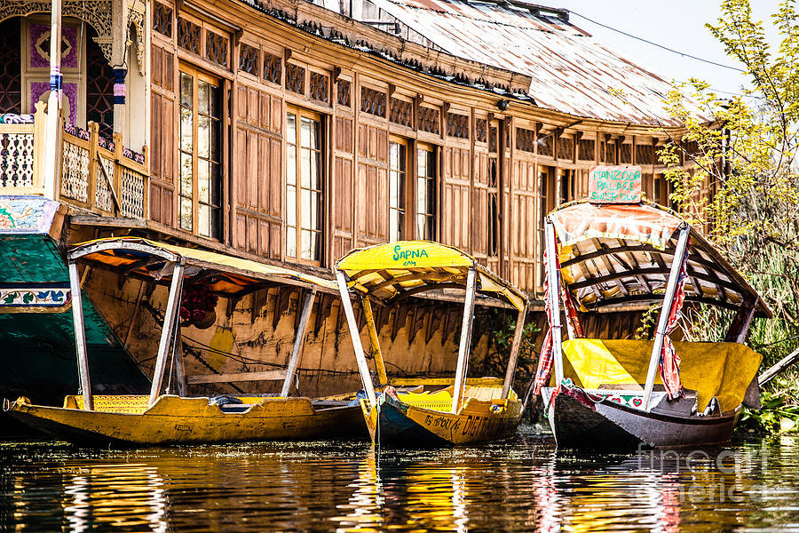 Shikara boat in Dal lake Photograph by Mariusz Prusaczyk - Fine Art America