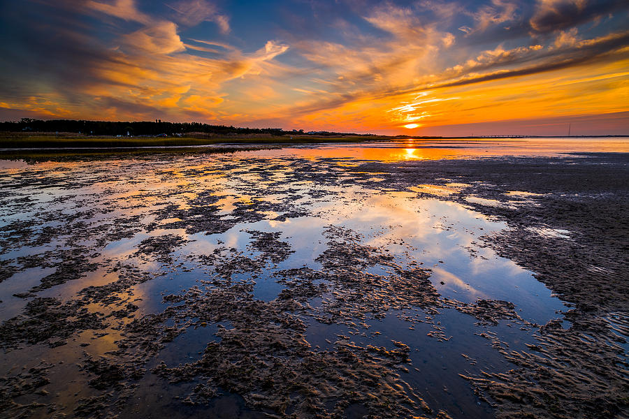 Sunset Photograph - Shinnecock Bay Sunset #1 by Ryan Moore