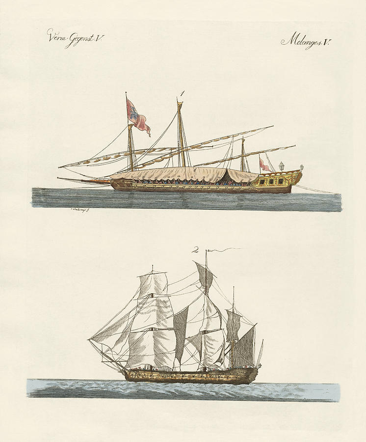 Ships Drawing by Splendid Art Prints - Fine Art America