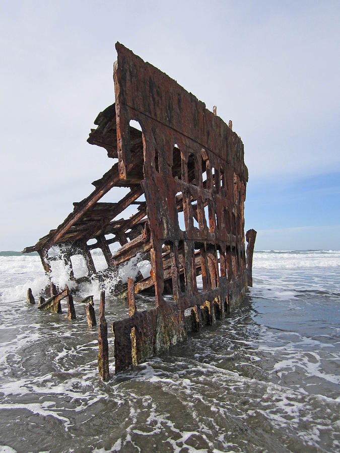 Shipwreck at Fort Stevens Photograph by George Ybarra - Fine Art America