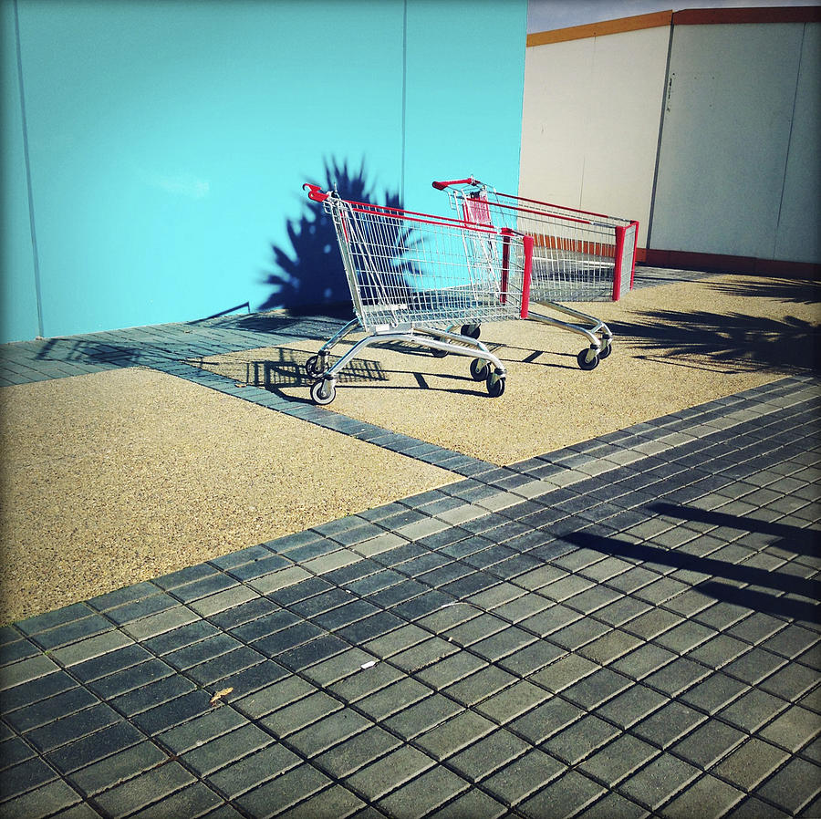 Cart Photograph - Shopping trolleys  #1 by Les Cunliffe