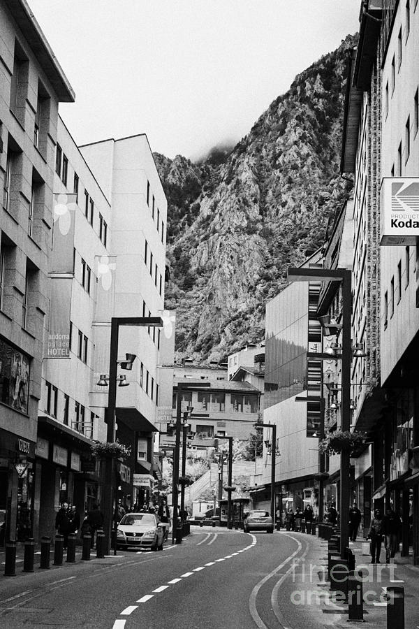 Shops In The Old Town Of Andorra La Vella Andorra ...