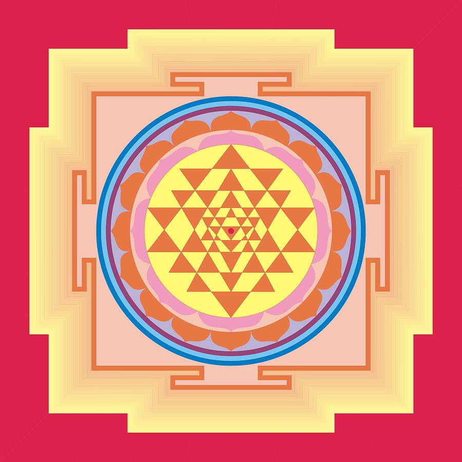 Shri Yantra Digital Art by Ashutosh Goyal