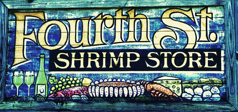 Wine Photograph - Shrimp Store by Laurie Perry