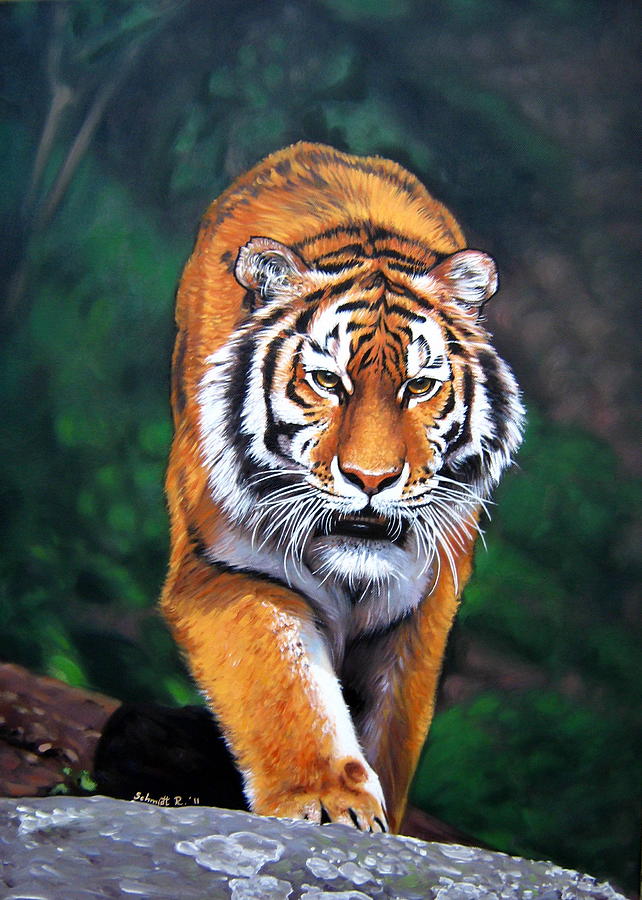 A Siberian Tiger Painting By Our Originals Reproduction, 43% OFF