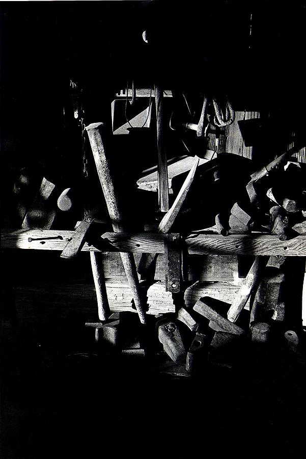 Sid Wilsons Tools For Building Stagecoaches Pick em Up Ranch Tombstone Arizona 1979 #1 Photograph by David Lee Guss