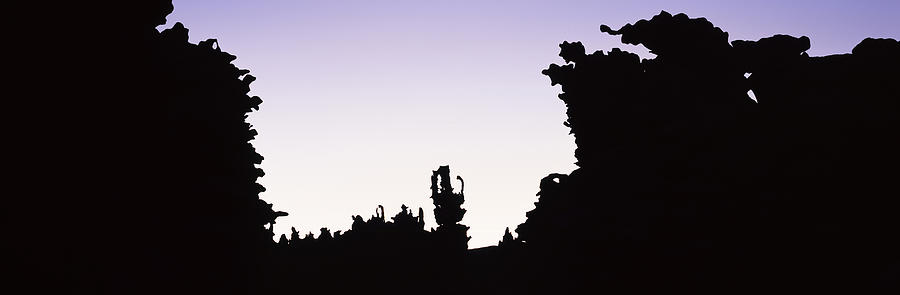 Silhouette Of Rock Formations, Teapot #1 Photograph by Panoramic Images