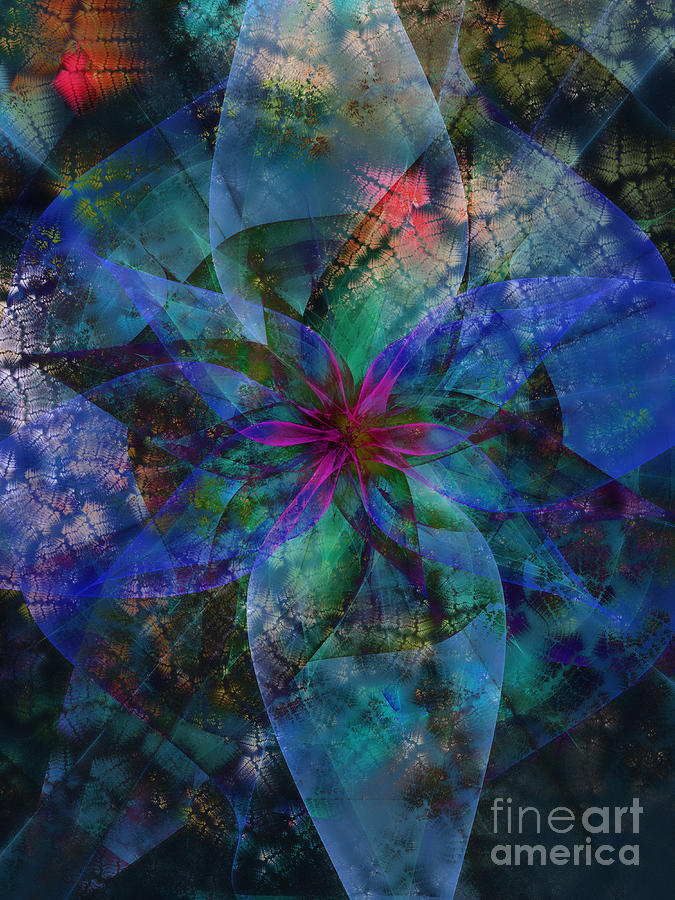 Silk Flower #1 Digital Art by Klara Acel