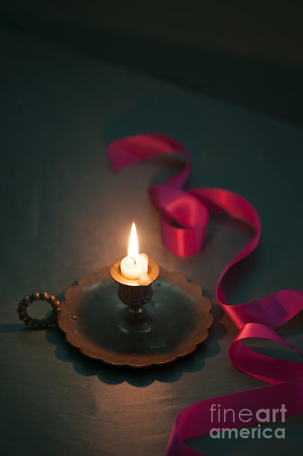Silk Ribbons By Candle Light #1 Photograph by Lee Avison